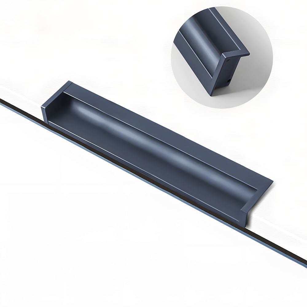 Minimalist Aluminum Alloy Hidden Kitchen Cupboard Finger Pulls