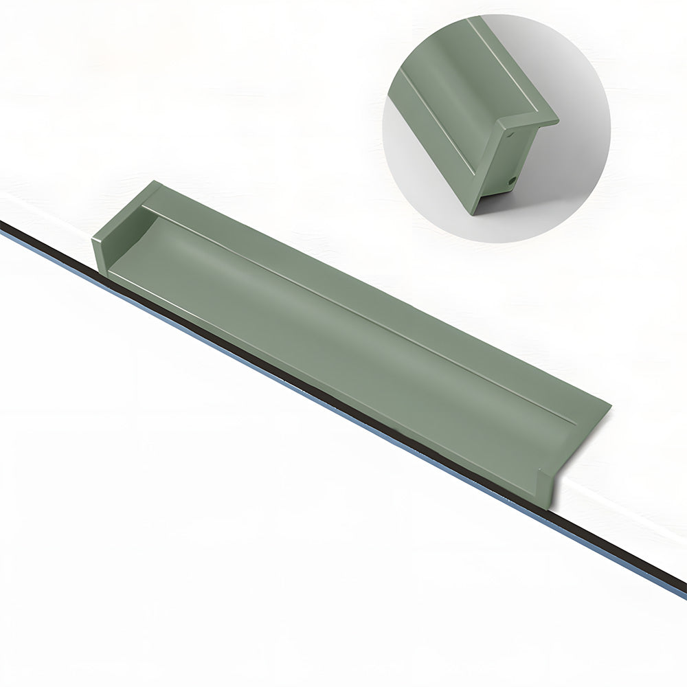 Minimalist Aluminum Alloy Hidden Kitchen Cupboard Finger Pulls