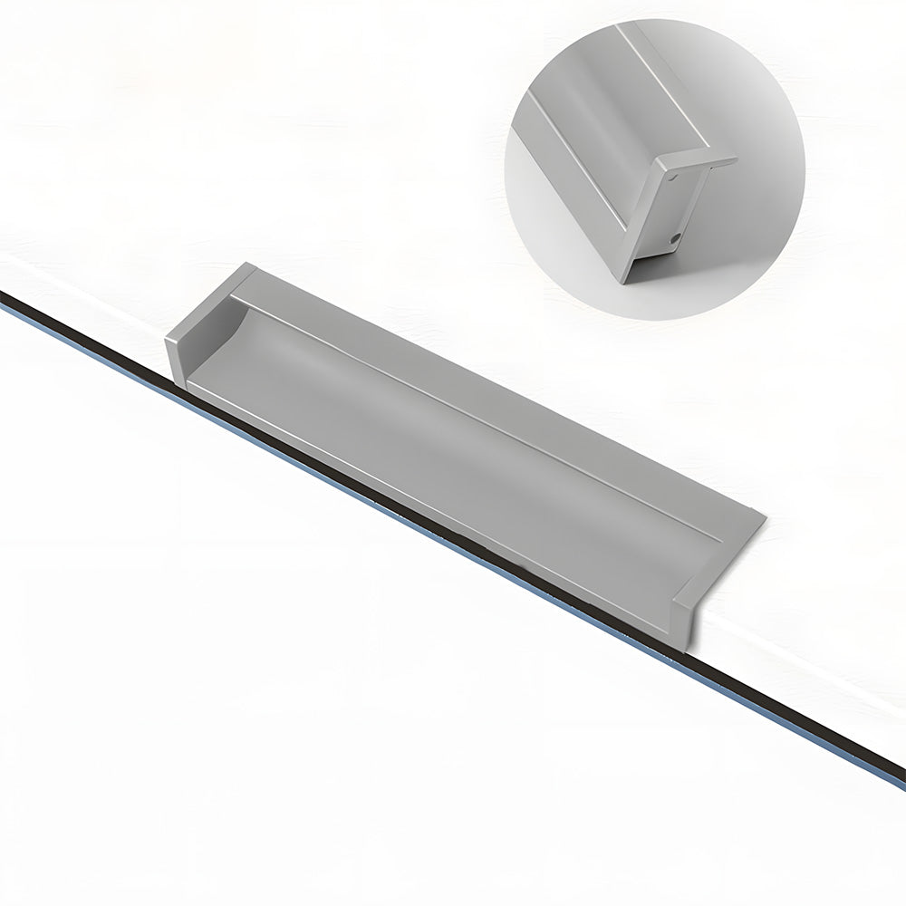 Minimalist Aluminum Alloy Hidden Kitchen Cupboard Finger Pulls