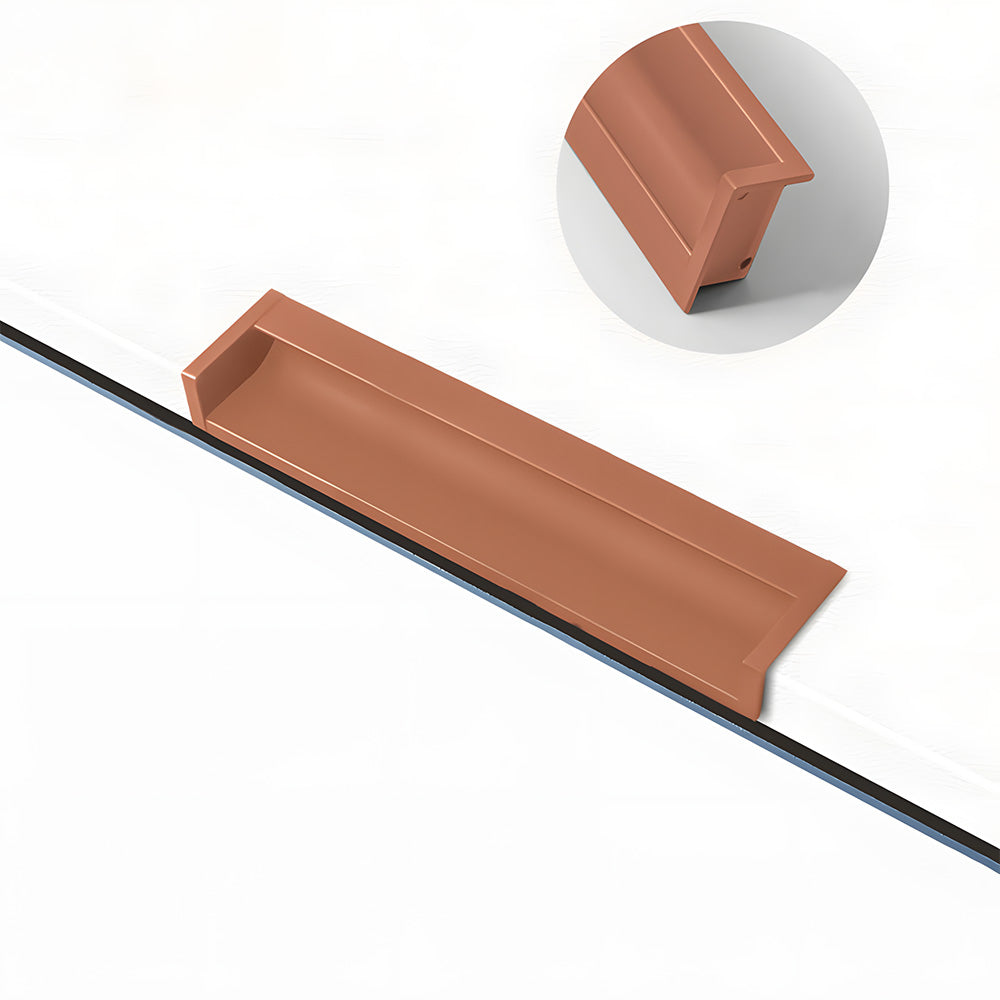 Minimalist Aluminum Alloy Hidden Kitchen Cupboard Finger Pulls