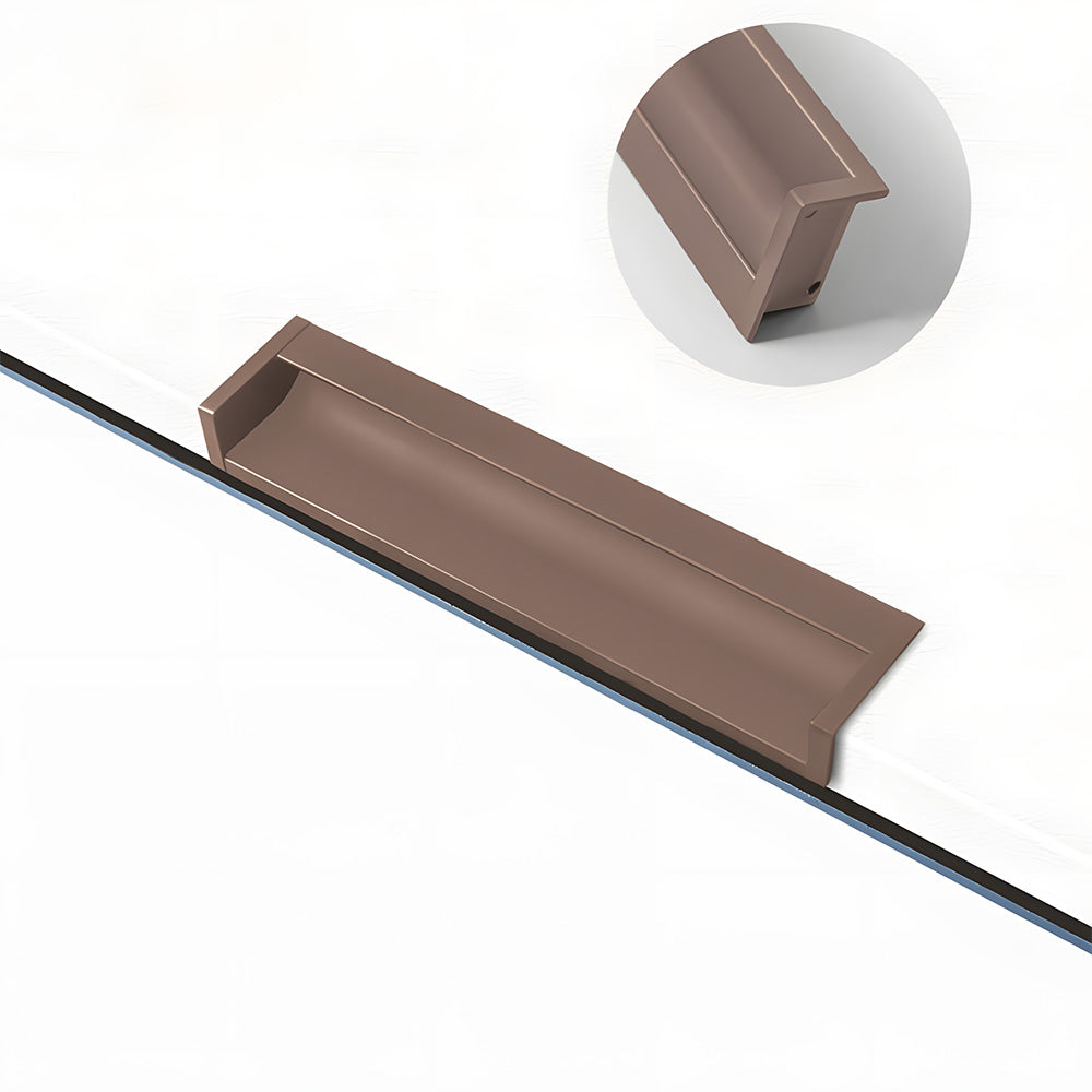 Minimalist Aluminum Alloy Hidden Kitchen Cupboard Finger Pulls