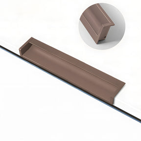 Minimalist Aluminum Alloy Hidden Kitchen Cupboard Finger Pulls