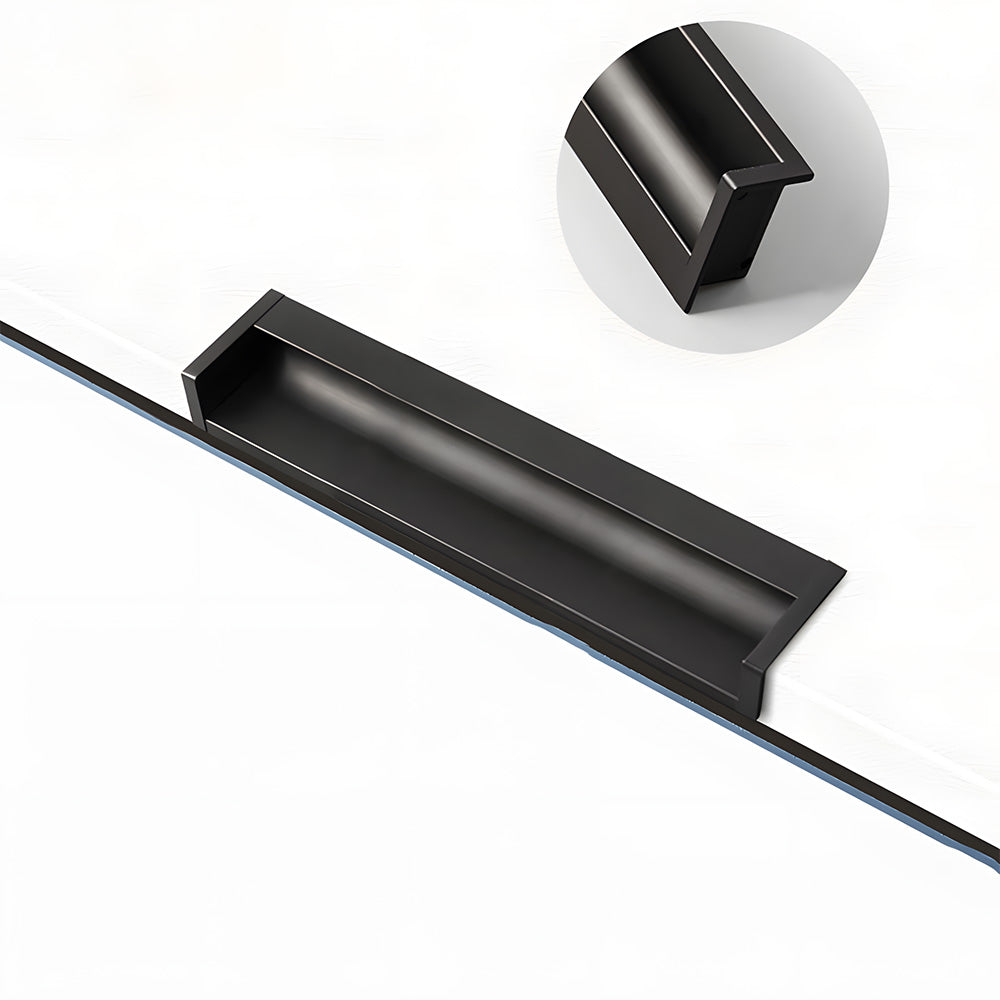 Minimalist Aluminum Alloy Hidden Kitchen Cupboard Finger Pulls