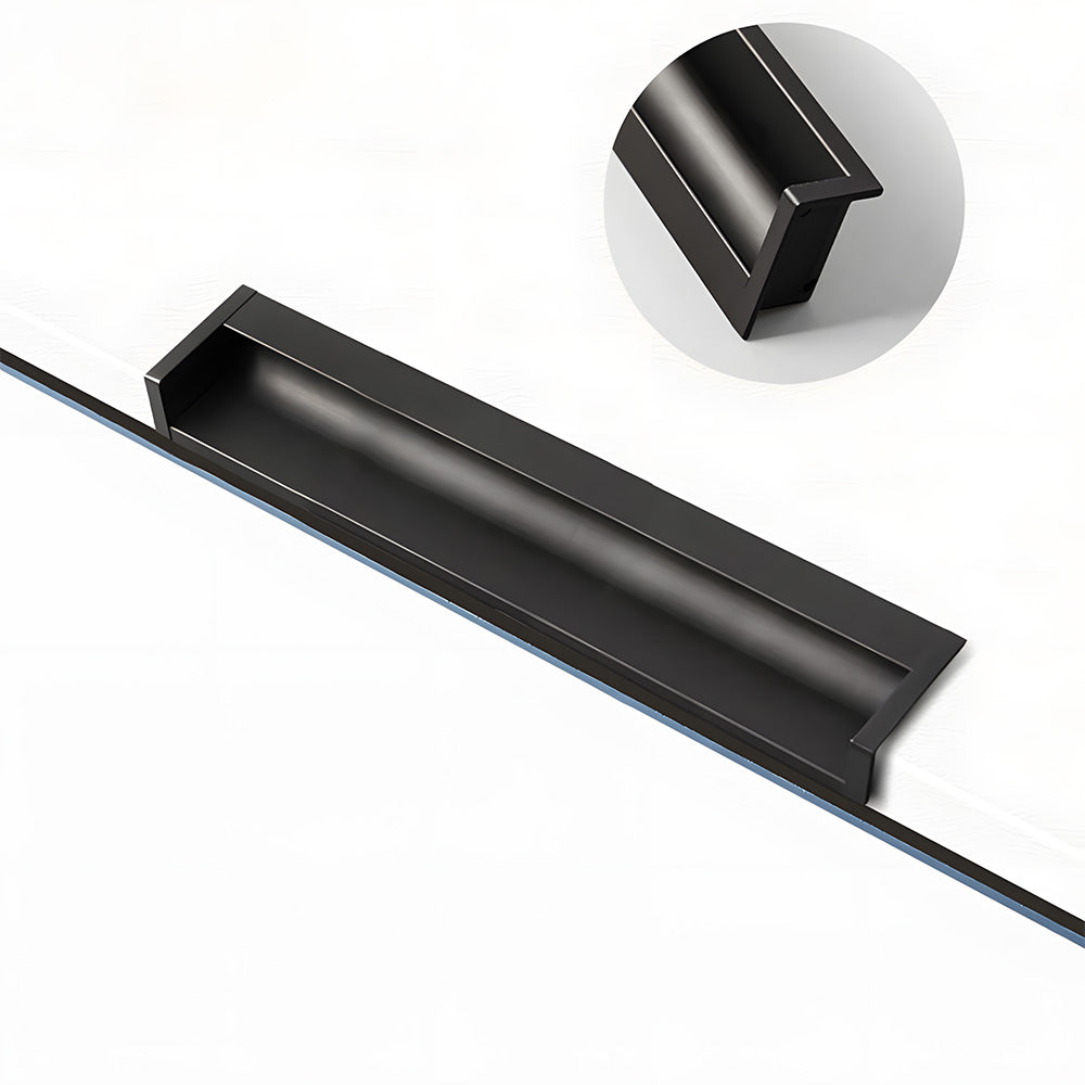 Minimalist Aluminum Alloy Hidden Kitchen Cupboard Finger Pulls