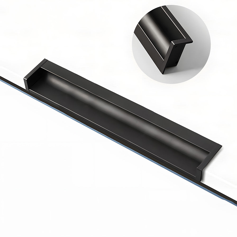 Minimalist Aluminum Alloy Hidden Kitchen Cupboard Finger Pulls