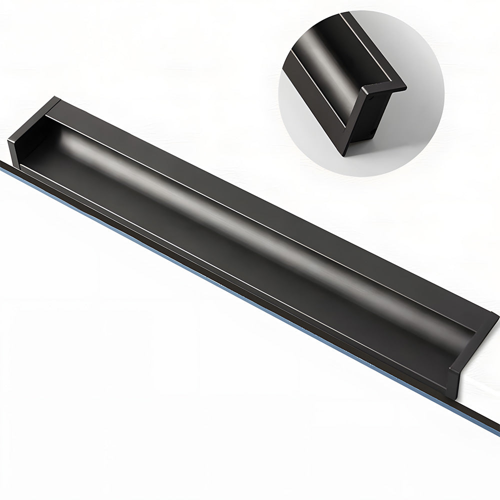 Minimalist Aluminum Alloy Hidden Kitchen Cupboard Finger Pulls