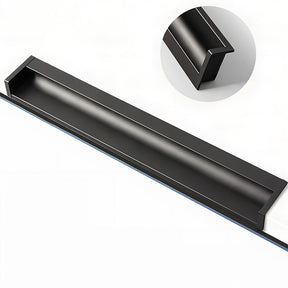 Minimalist Aluminum Alloy Hidden Kitchen Cupboard Finger Pulls