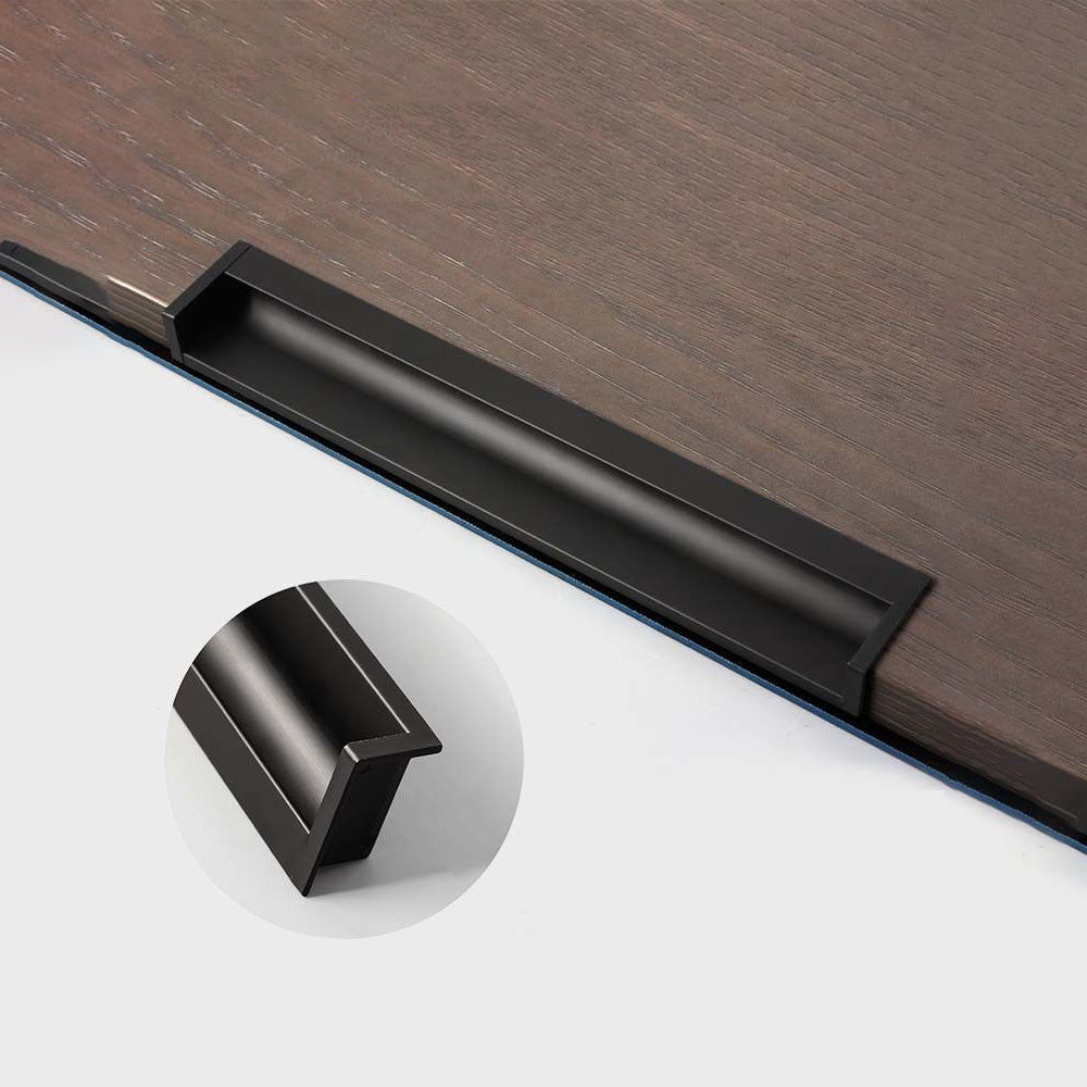 Minimalist Aluminum Alloy Hidden Kitchen Cupboard Finger Pulls