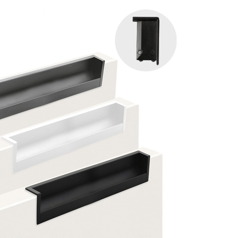 Minimalist Aluminum Alloy Hidden Kitchen Cupboard Finger Pulls