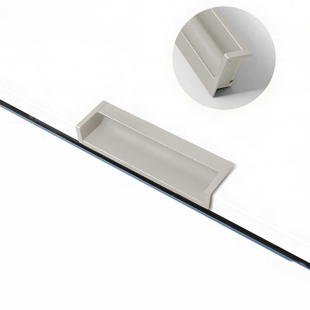 Minimalist Aluminum Alloy Hidden Kitchen Cupboard Finger Pulls