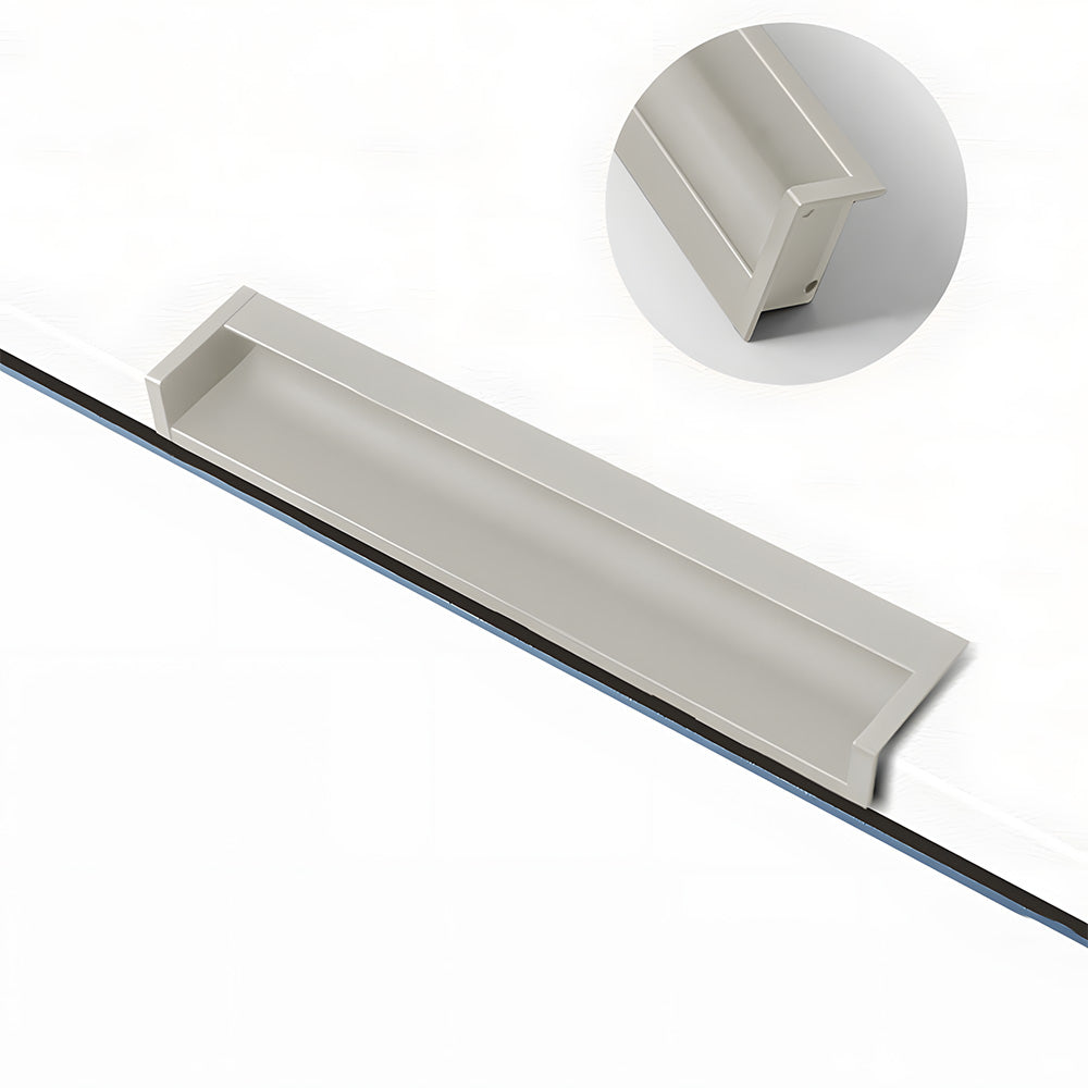 Minimalist Aluminum Alloy Hidden Kitchen Cupboard Finger Pulls