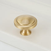 Gold Brass Furniture Hardware Single Hole Knobs