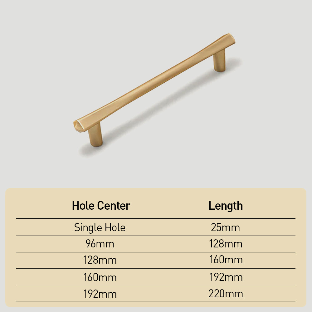 Simple Gold Cabinet Handles and Dresser Knobs