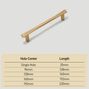 Simple Gold Cabinet Handles and Dresser Knobs