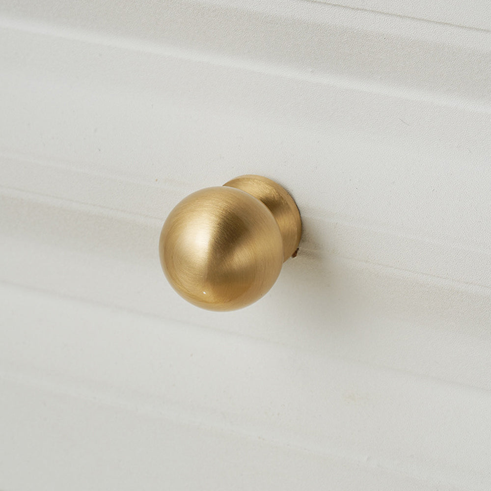 Modern French Solid Brass Cabinet Handles