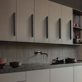 Classic Black Rectangle Kitchen Hardware Drawer Handles