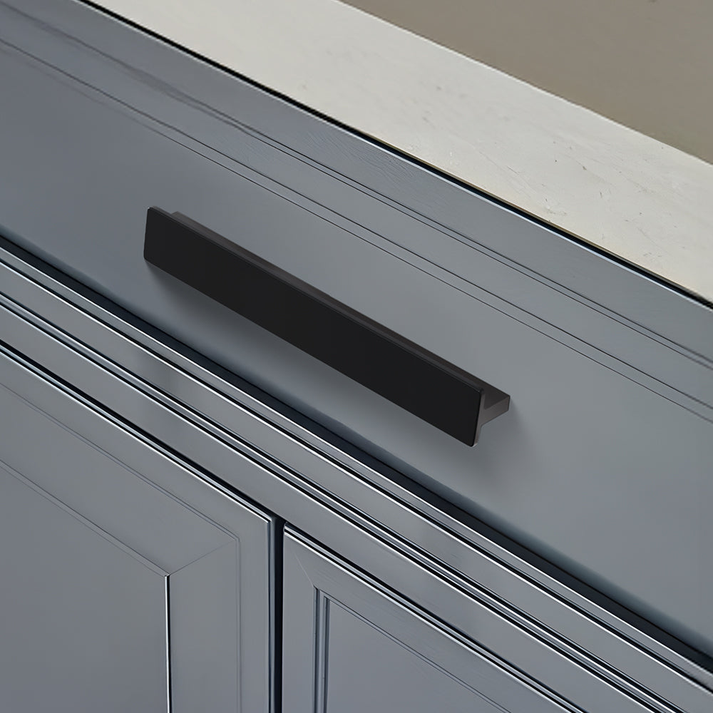 Classic Black Rectangle Kitchen Hardware Drawer Handles