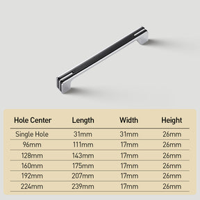 Modern Unique Chrome Kitchen Cabinet Handles