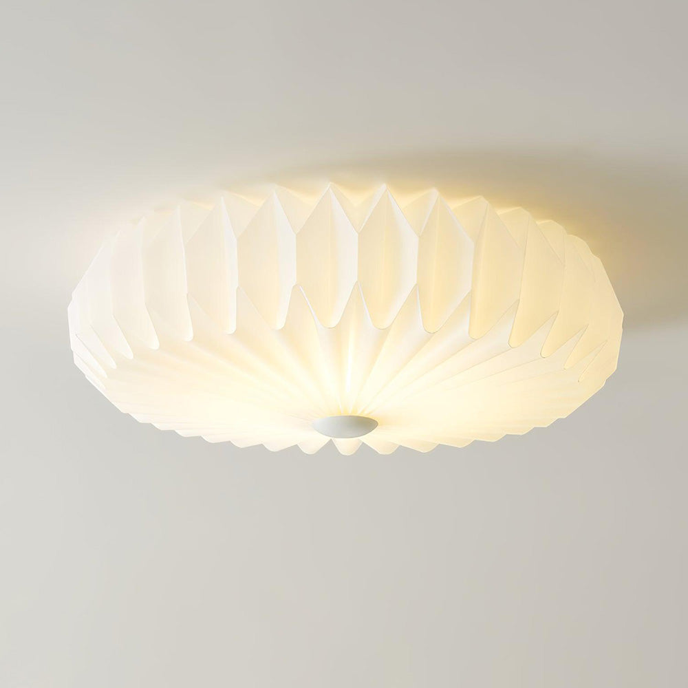 Creative Cloud Shape LED Pleated Origami Ceiling Light