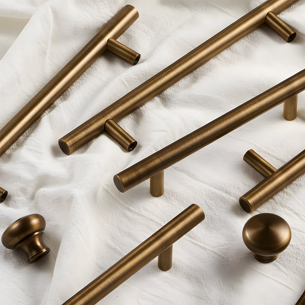 Luxury Simple Brass Drawer Pulls Cabinet Handles