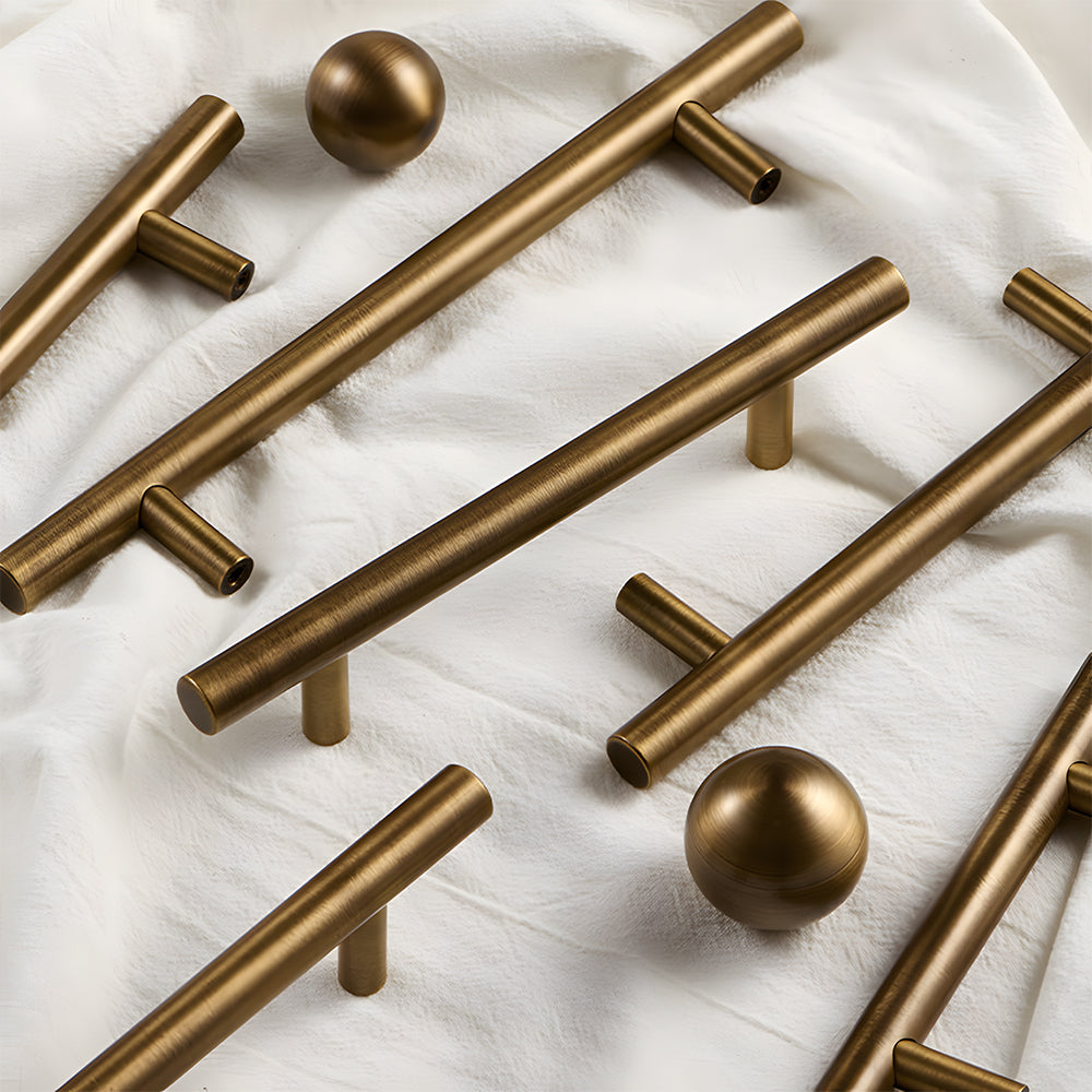 Luxury Simple Brass Drawer Pulls Cabinet Handles
