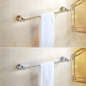Luxury Crystal Wall Mounted Bathroom Towel Rack Shelf and Rail