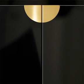 Luxury Fan-Shaped Round Brass Wardrobe Drawer Handles