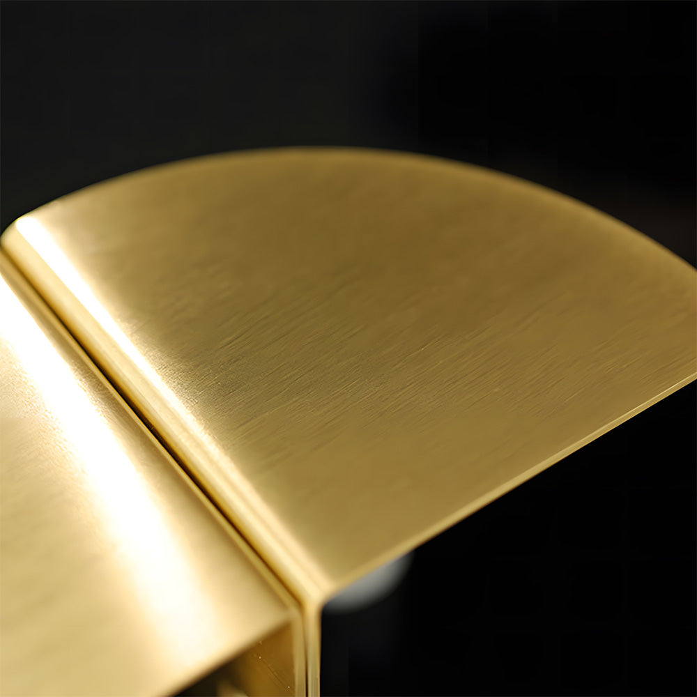 Luxury Fan-Shaped Round Brass Wardrobe Drawer Handles