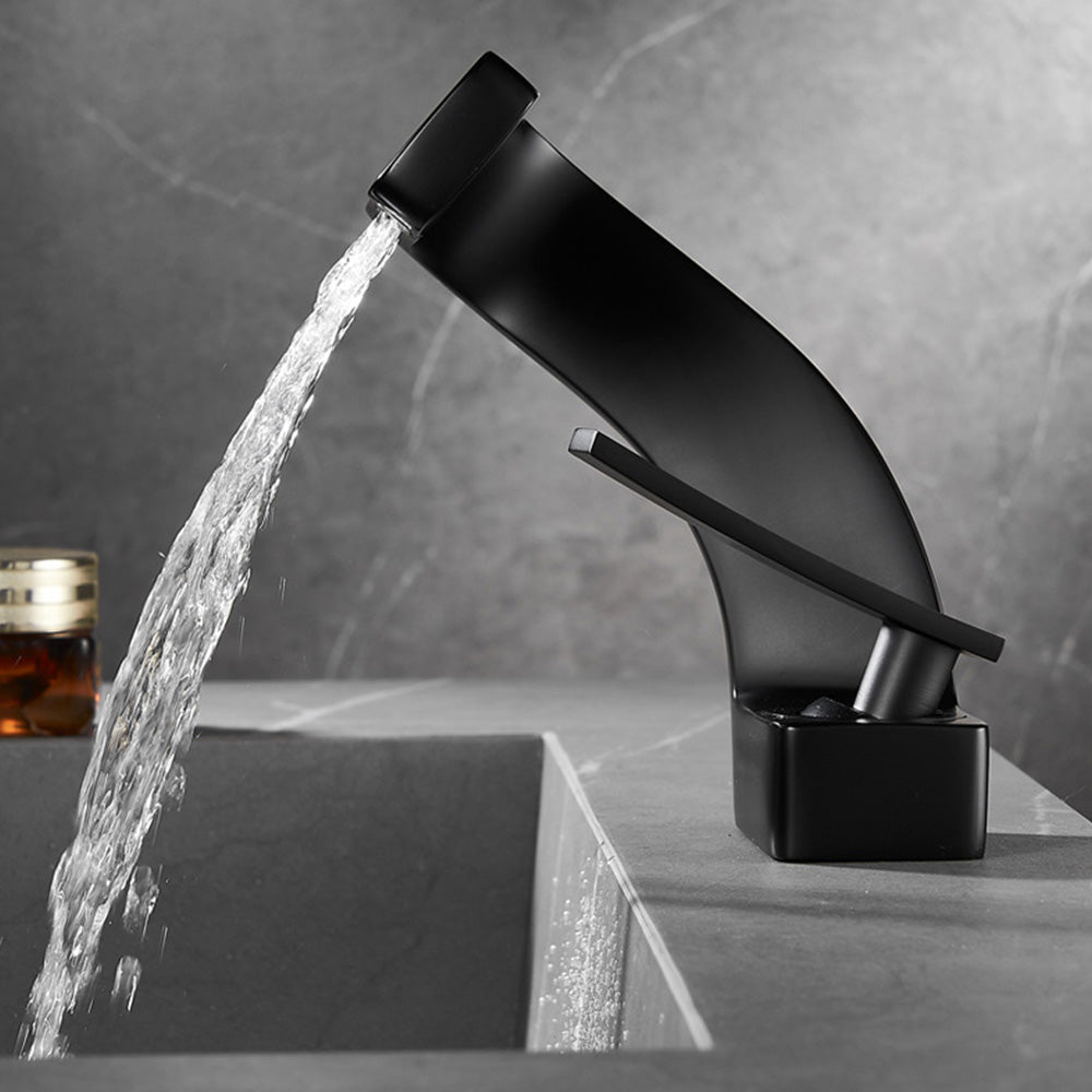 Modern Luxury Waterfall Mono Basin Mixer Tap