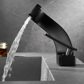 Modern Luxury Waterfall Mono Basin Mixer Tap