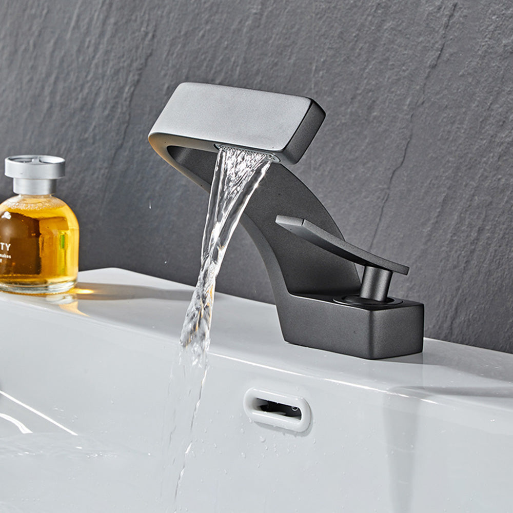 Modern Luxury Waterfall Mono Basin Mixer Tap