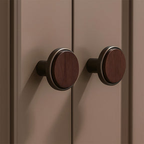 Modern Walnut Wooden Cabinet Handles