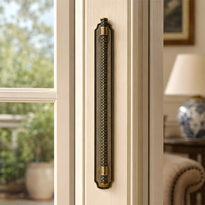 Antique Bronze Knurled Cabinet Pulls with Backplate