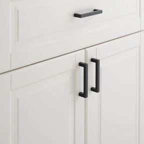 1 Pack Solid Brushed Satin Square Bar Pull Handles