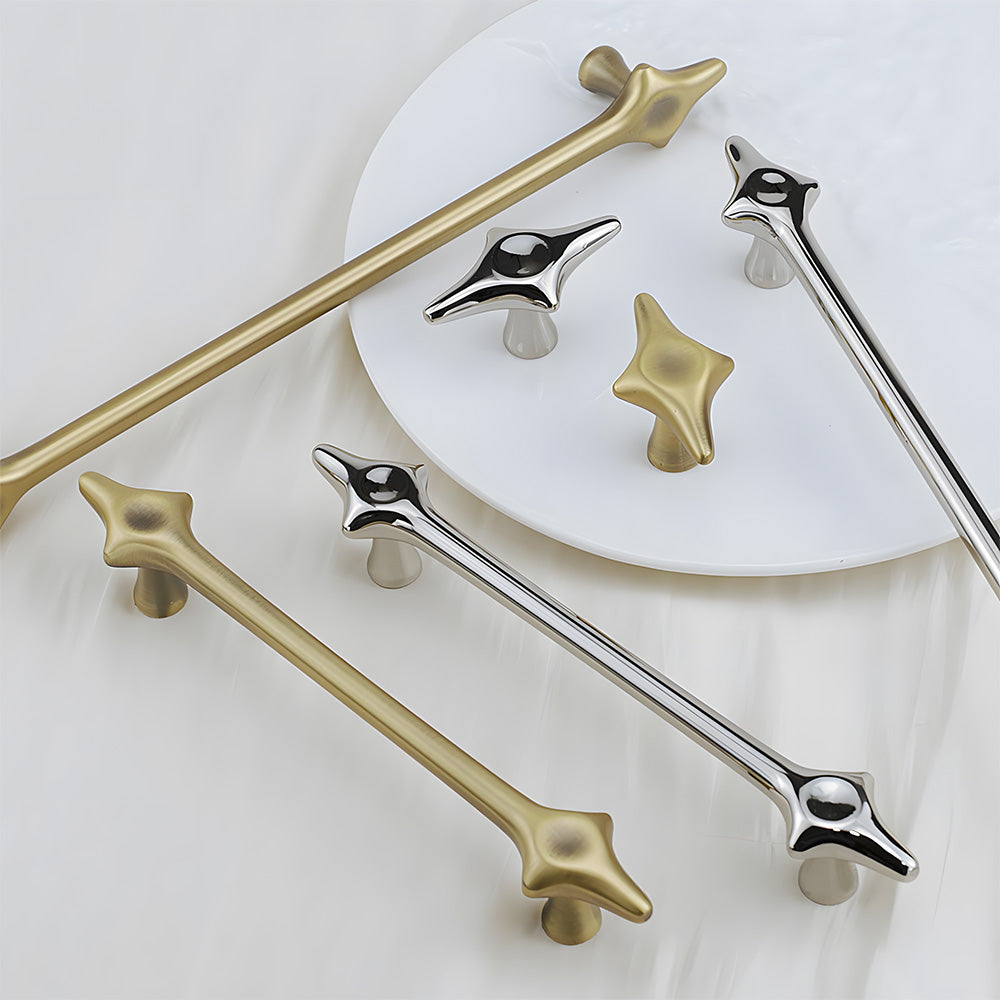 Decorative Starburst Solid Cupboard Handles & Knobs