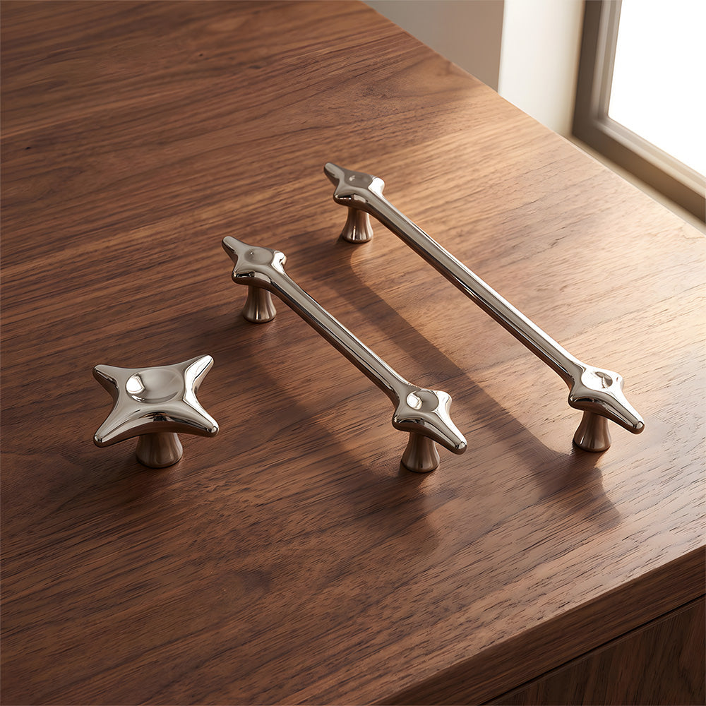 Decorative Starburst Solid Cupboard Handles & Knobs
