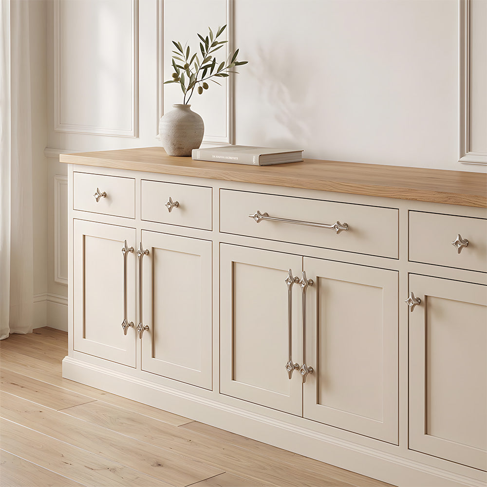 Decorative Starburst Solid Cupboard Handles & Knobs