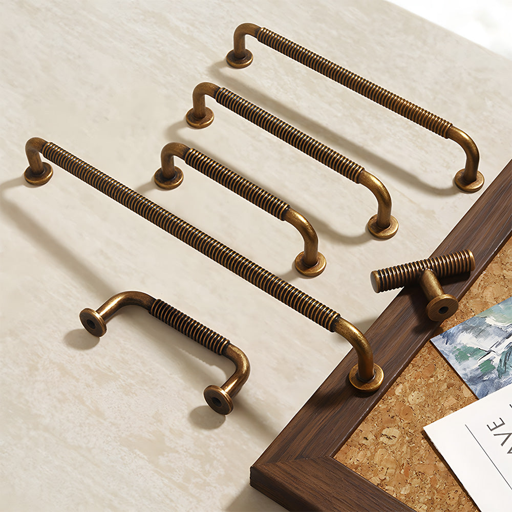 Vintage Thread Zinc Alloy Bar Cabinet Handles