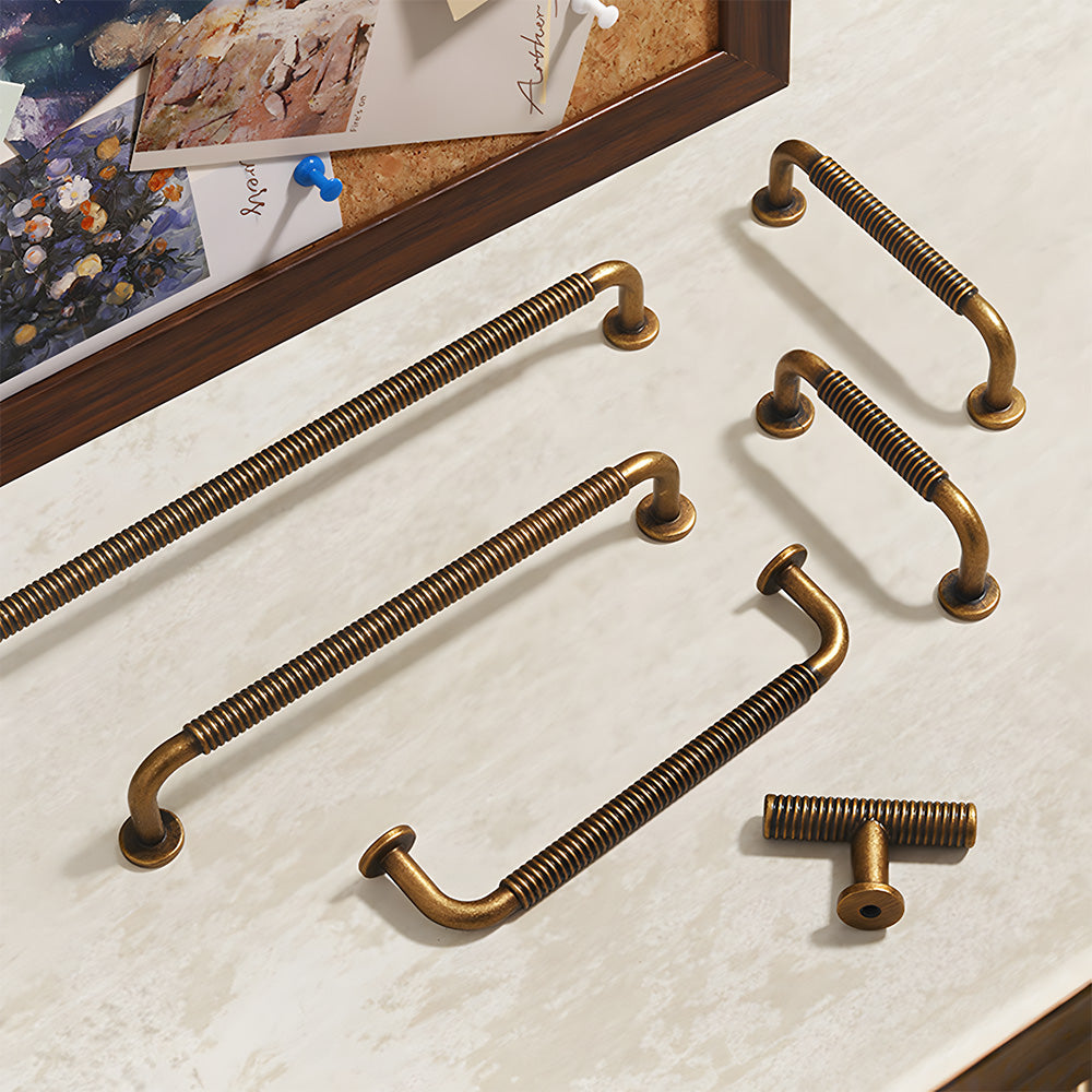 Vintage Thread Zinc Alloy Bar Cabinet Handles