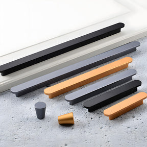 Simple Aluminium Alloy T-Shaped Wardrobe Handles