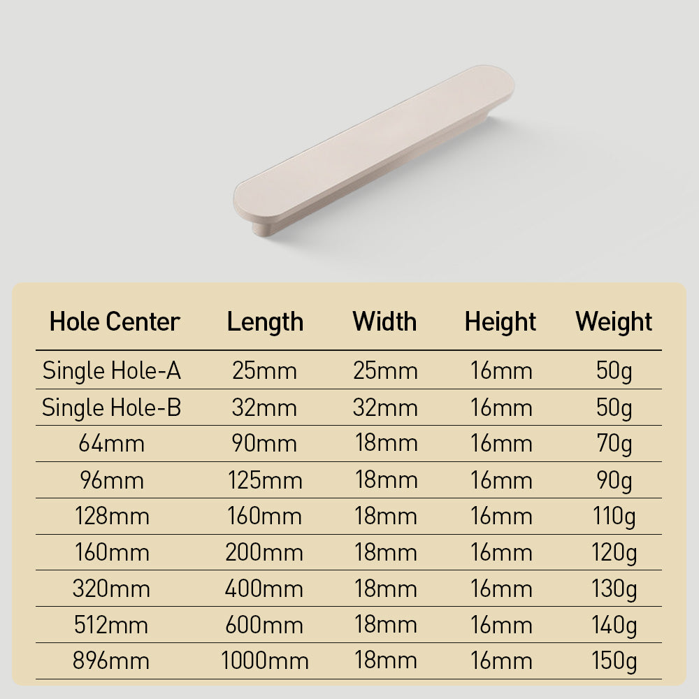 Modern Aluminium Cabinet Drawer Handles
