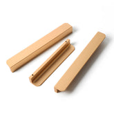 Modern Minimalist Cabinet Edge Pulls for Kitchen & Drawers