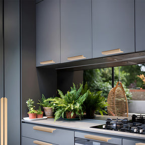 Modern Minimalist Cabinet Edge Pulls for Kitchen & Drawers