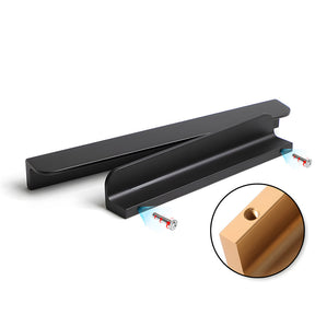 Modern Minimalist Cabinet Edge Pulls for Kitchen & Drawers