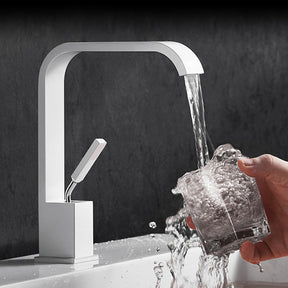 Modern Minimalist Waterfall Mono Basin Mixer Tap