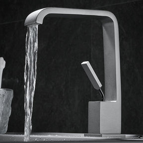 Modern Minimalist Waterfall Mono Basin Mixer Tap