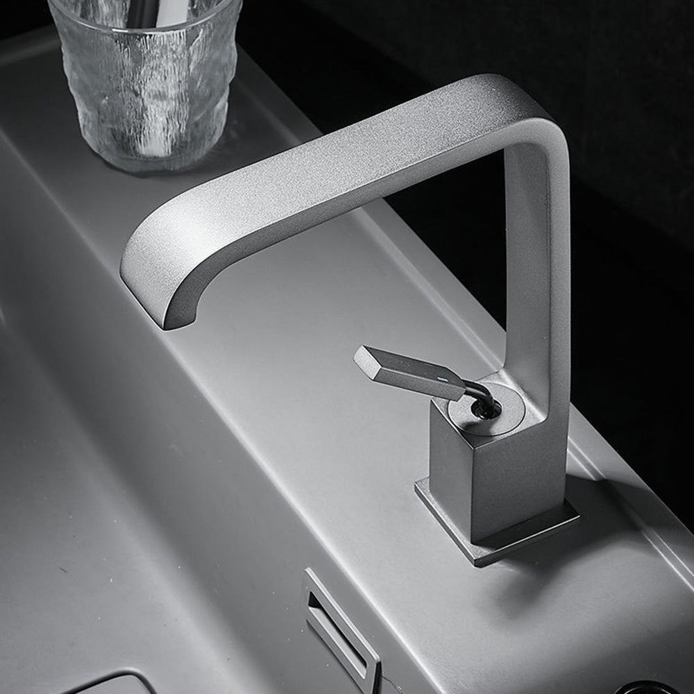 Modern Minimalist Waterfall Mono Basin Mixer Tap