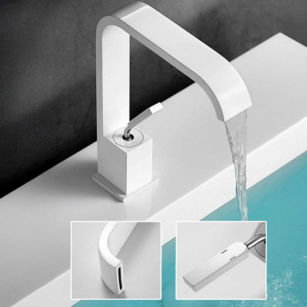 Modern Minimalist Waterfall Mono Basin Mixer Tap