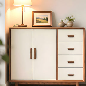 Minimalist Walnut Wood Finger Edge Cabinet Pulls