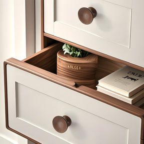 Minimalist Walnut Wood Finger Edge Cabinet Pulls